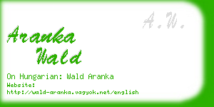 aranka wald business card